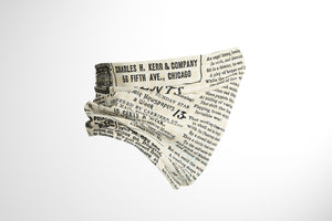 Vintage newspaper multifunctional scarf