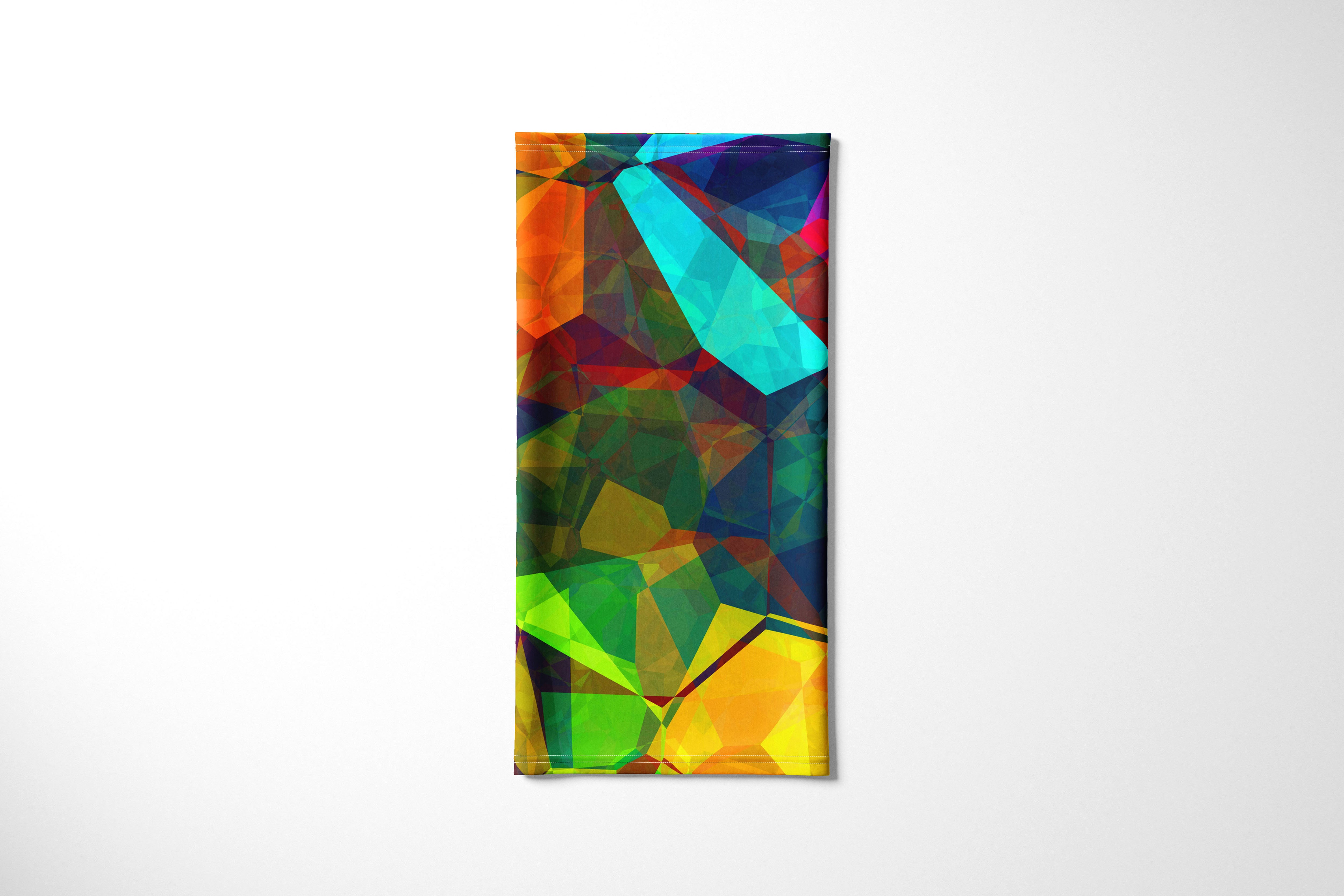 Colour polygon multifunctional scarf